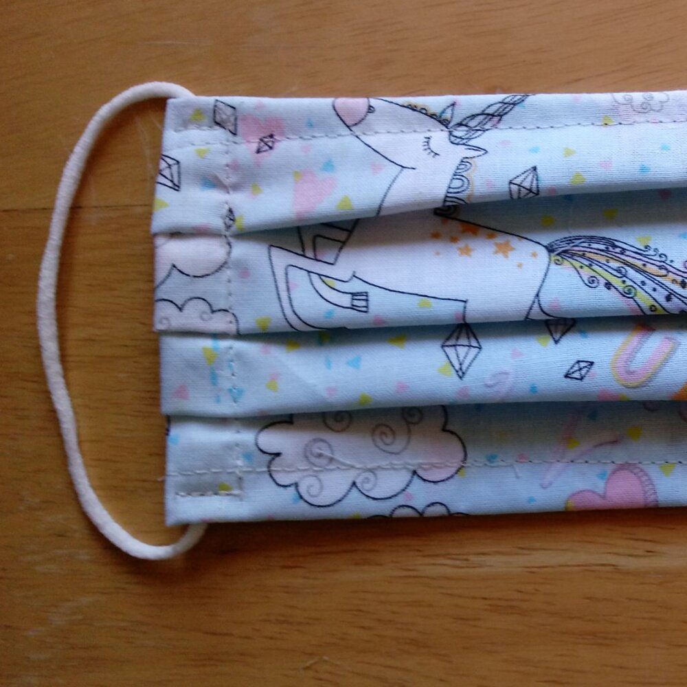 Kids Face Mask Unicorn Print - Picture 2 of 3